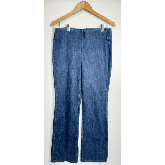 Soft Surroundings Pants Womens High Rise Elastic Waistband Jeans Size Medium - Picture 1 of 6